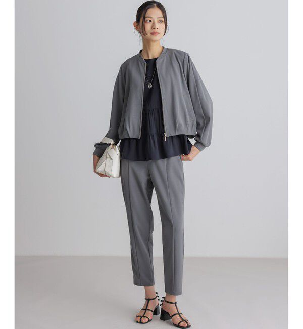 組曲「【WEB限定】ジョーゼットジャージー ブルゾン」|ブルゾン・スタジャン|