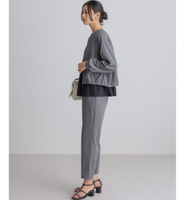 組曲「【WEB限定】ジョーゼットジャージー ブルゾン」|ブルゾン・スタジャン|