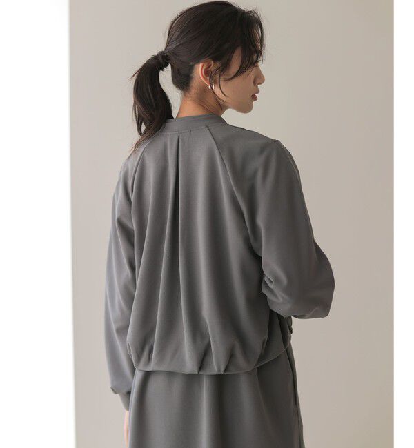 組曲「【WEB限定】ジョーゼットジャージー ブルゾン」|ブルゾン・スタジャン|