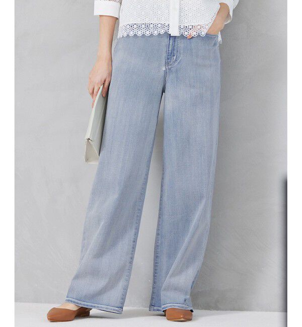 自由区「【洗える】ウスカルデニム ワイドパンツ」|デニム|ﾗｲﾄｲﾝﾃ