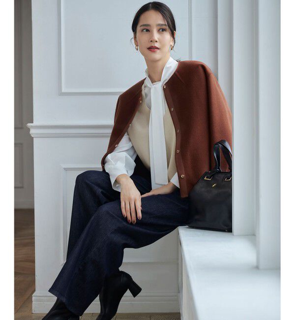 自由区「【洗える】ウスカルデニム ワイドパンツ」|デニム|