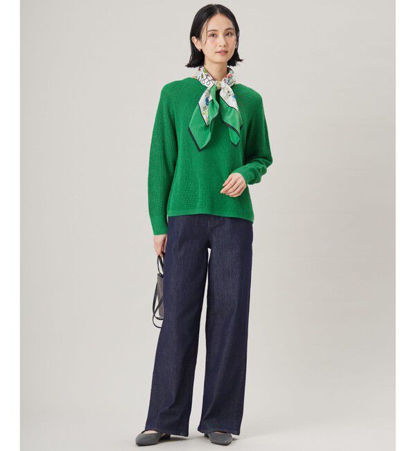 自由区「【洗える】ウスカルデニム ワイドパンツ」|デニム|