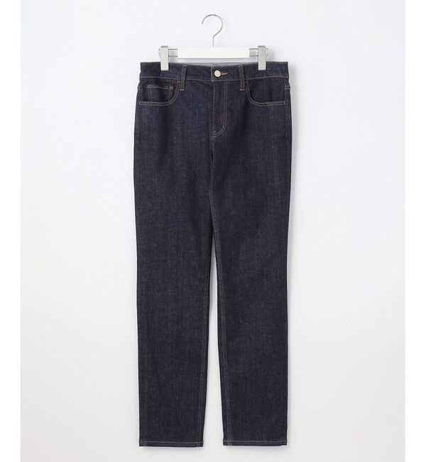 自由区「【洗える】365デニムスリムストレート パンツ」|デニム|