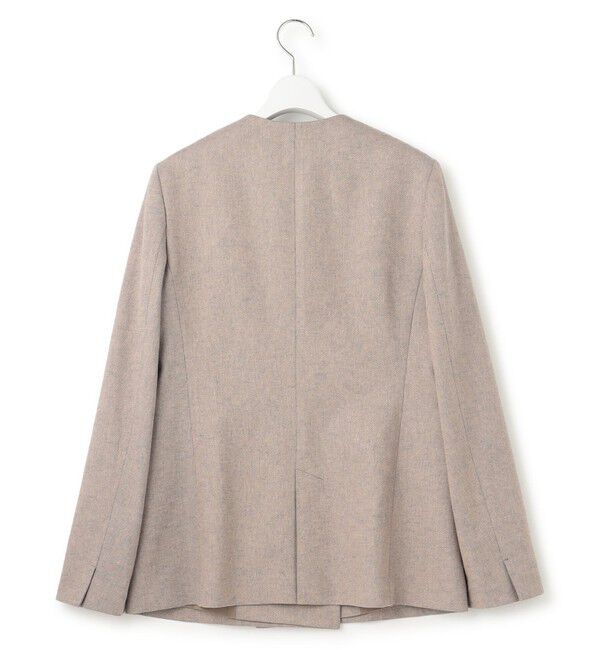 23区「【Oggi4月号掲載/セットアップ対応】リネン ミックスツイード ノーカラー ジャケット」|ノーカラージャケット|