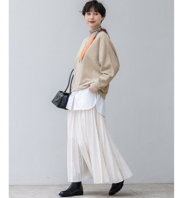 23区「【GLOW10月号掲載/洗える】ナチュラルコットンベアコンビ カットソー」|Tシャツ・カットソー|