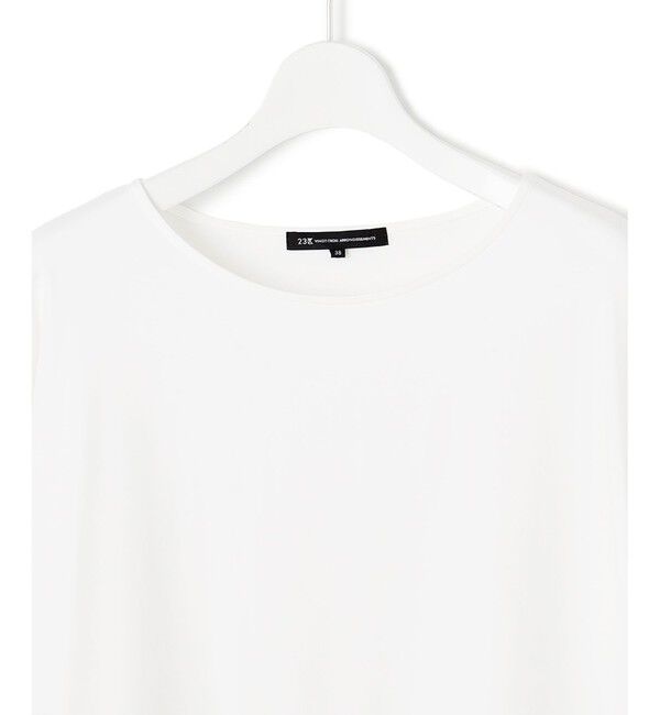 23区「【GLOW10月号掲載/洗える】ナチュラルコットンベアコンビ カットソー」|Tシャツ・カットソー|