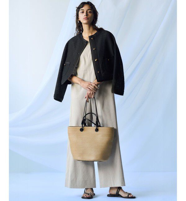 23区「【Oggi5月号掲載】サマーツイード ジャケット」|ノーカラージャケット|