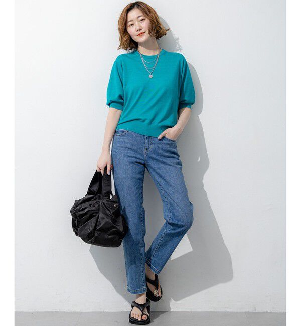 23区「23区DENIM ストレートフィット デニムパンツ」|デニム|