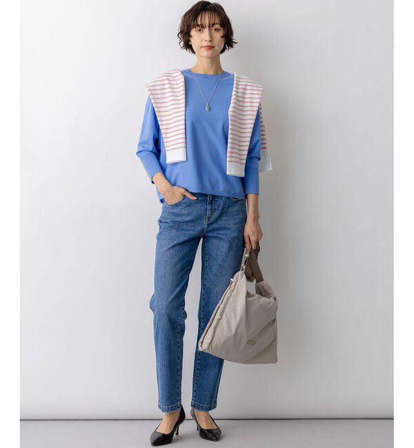 23区「23区DENIM ストレートフィット デニムパンツ」|デニム|