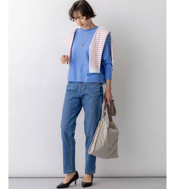 23区「23区DENIM ストレートフィット デニムパンツ」|デニム|