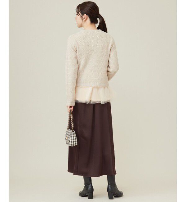 any SiS「【2SET】チュールインナー ツイン」|カーディガン|