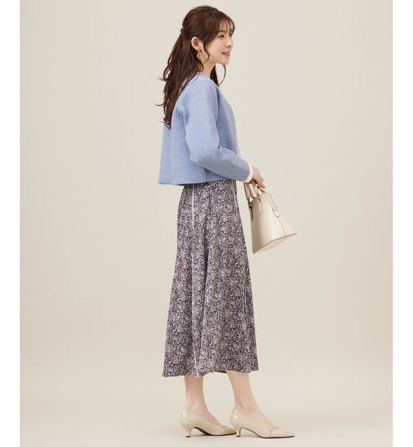 ANY SIS「バイカラーラメニット カーディガン」|カーディガン|