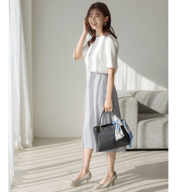 ANY SIS「【洗える】サテン プルオーバー」|Tシャツ・カットソー|