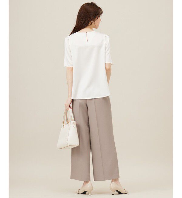 ANY SIS「【洗える】サテン プルオーバー」|Tシャツ・カットソー|