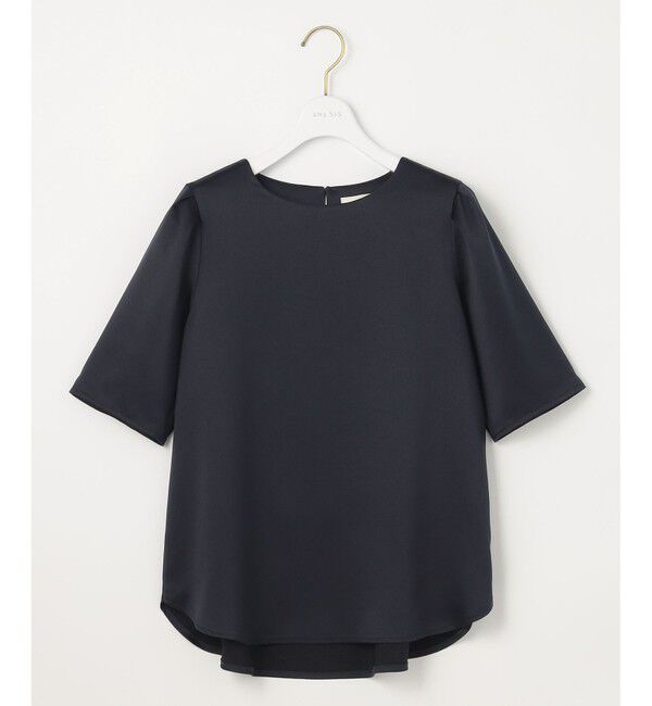 ANY SIS「【洗える】サテン プルオーバー」|Tシャツ・カットソー|