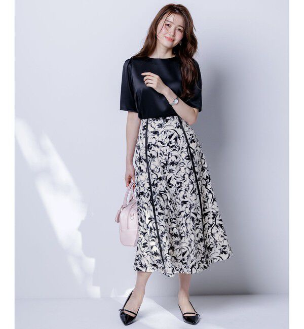 ANY SIS「【洗える】サテン プルオーバー」|Tシャツ・カットソー|