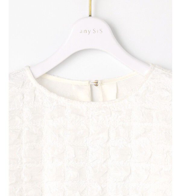 ANY SIS「【洗える】ワッフルライクフクレジャカード チュニック」|Tシャツ・カットソー|