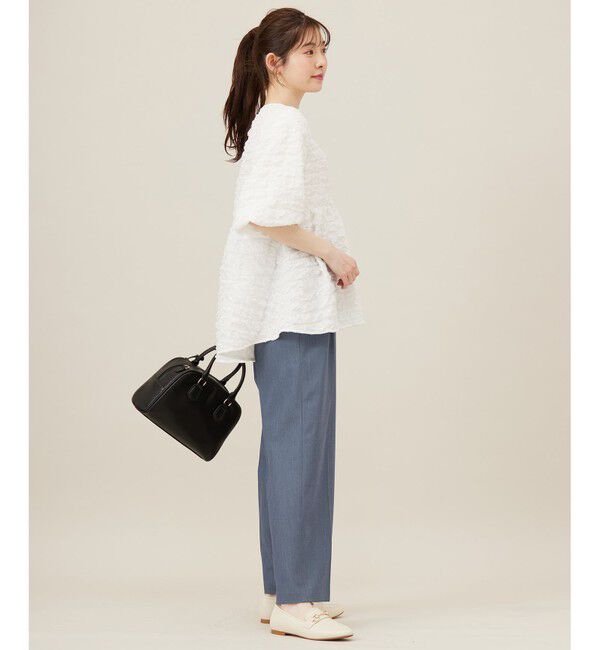 ANY SIS「【洗える】ワッフルライクフクレジャカード チュニック」|Tシャツ・カットソー|