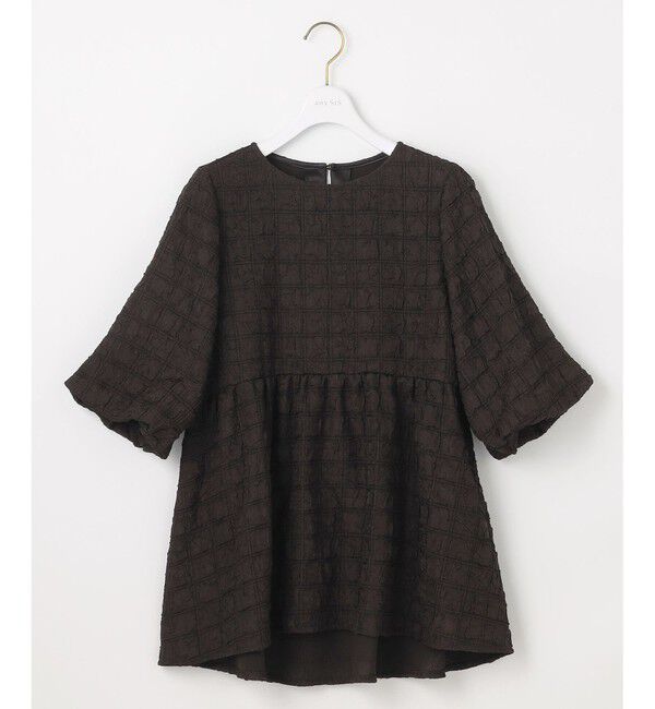ANY SIS「【洗える】ワッフルライクフクレジャカード チュニック」|Tシャツ・カットソー|