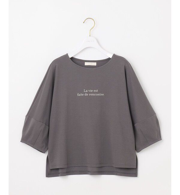 ANY SIS「【撥水・汗ジミ防止・UVケア・洗える】スーピマスムース クロップド Tシャツ」|Tシャツ・カットソー|