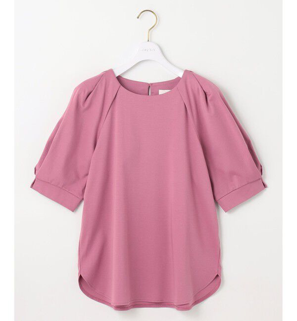 ANY SIS「【接触冷感・UVケア】着映えタックスリーブ カットソー」|Tシャツ・カットソー|