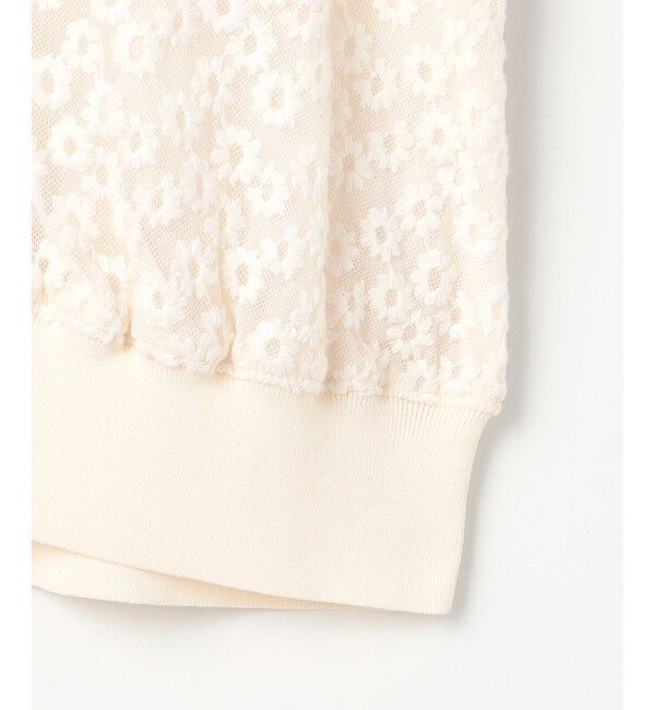 ANY SIS「レーシー ニット ブルゾン」|カーディガン|