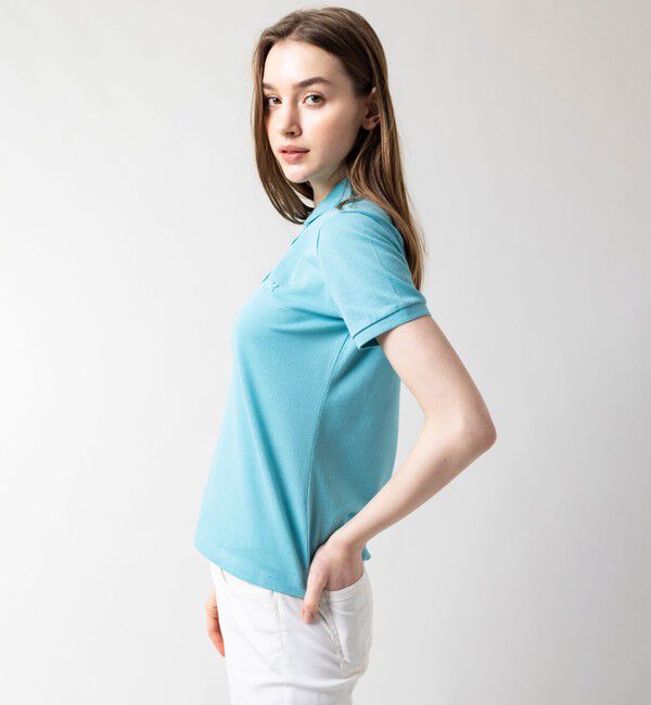 LACOSTE「スリムフィット ストレッチコットンピケポロシャツ（半袖）」|ポロシャツ|
