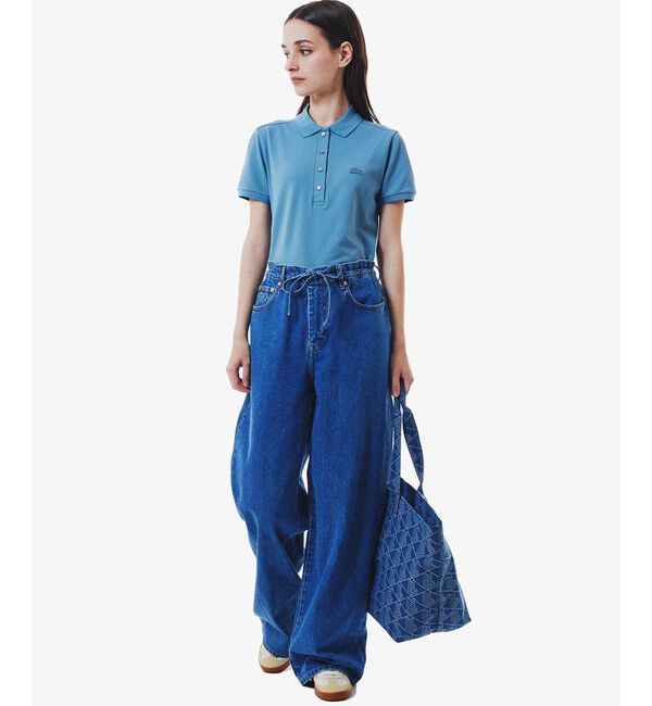 LACOSTE「スリムフィット ストレッチコットンピケポロシャツ（半袖）」|ポロシャツ|