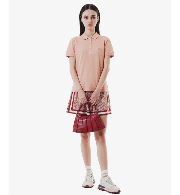 LACOSTE「スリムフィット ストレッチコットンピケポロシャツ（半袖）」|ポロシャツ|