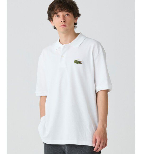 LACOSTE「L.12.12ルーズフィット ドロップショルダー 鹿の子半袖ポロシャツ」|ポロシャツ|