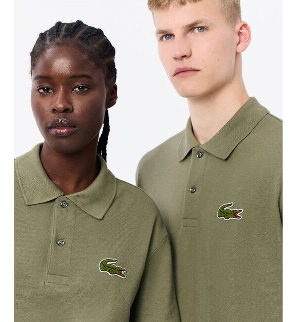 LACOSTE「L.12.12ルーズフィット ドロップショルダー 鹿の子半袖ポロシャツ」|ポロシャツ|
