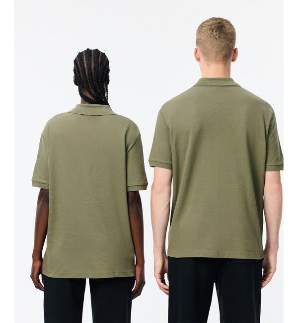 LACOSTE「L.12.12ルーズフィット ドロップショルダー 鹿の子半袖ポロシャツ」|ポロシャツ|