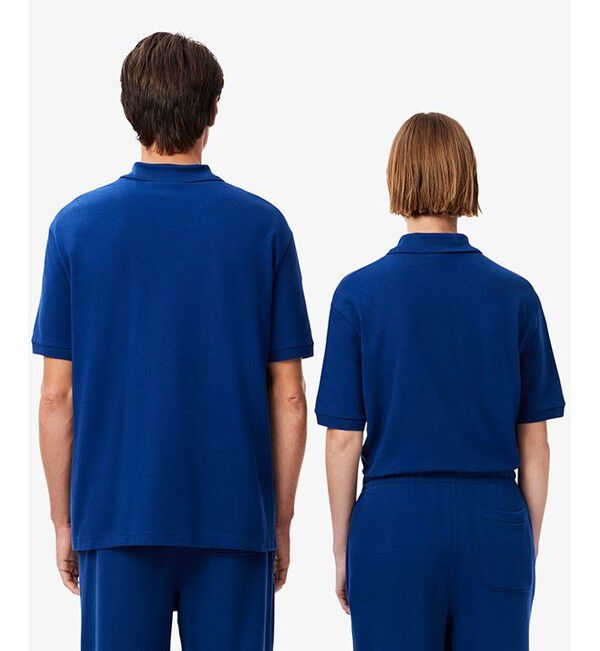 LACOSTE「L.12.12ルーズフィット ドロップショルダー 鹿の子半袖ポロシャツ」|ポロシャツ|