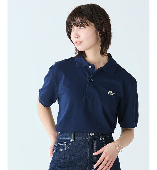 LACOSTE「通気性 イージーケア 軽量鹿の子ピケ L.12.12ライトウェイト半袖ポロシャツ」|ポロシャツ|