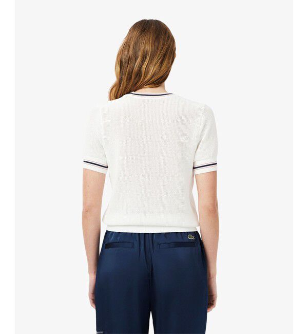 LACOSTE「フレンチメイドメッシュニットTシャツ」|ニット・セーター|
