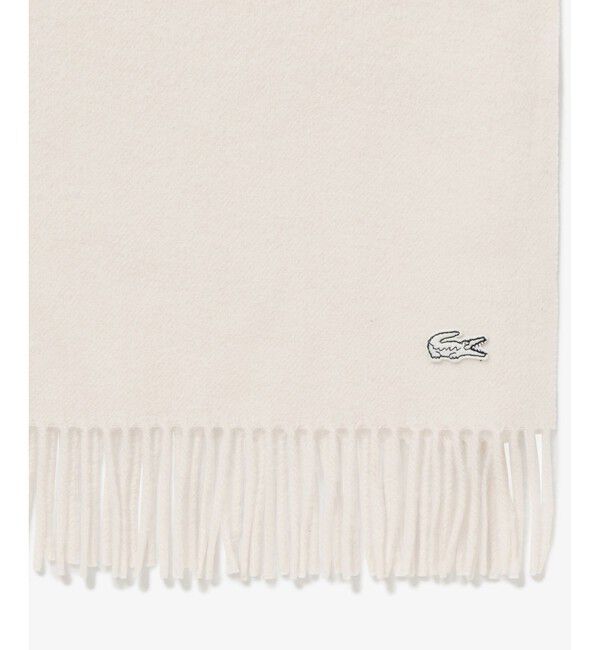 LACOSTE「メリノウール大判マフラー」|マフラー|
