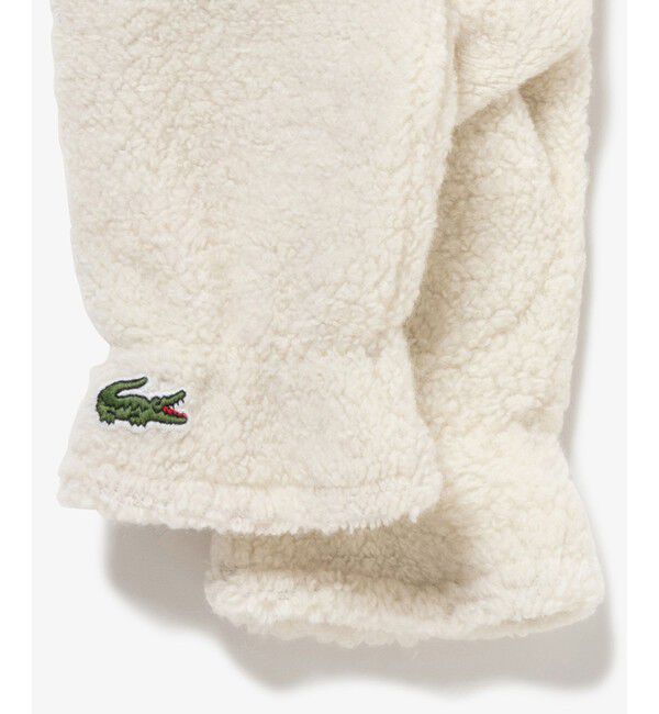 LACOSTE「リサイクル紡毛パイルグローブ」|手袋|