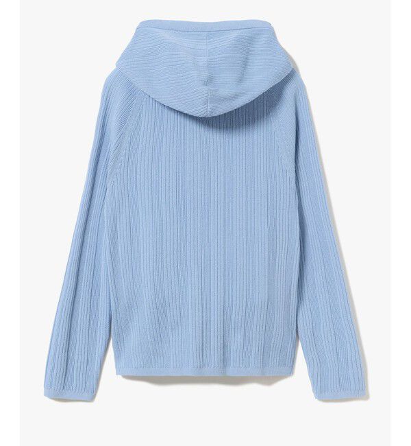 LACOSTE「ランダムピッチリブ ニットジップフーディー」|ニット・セーター|