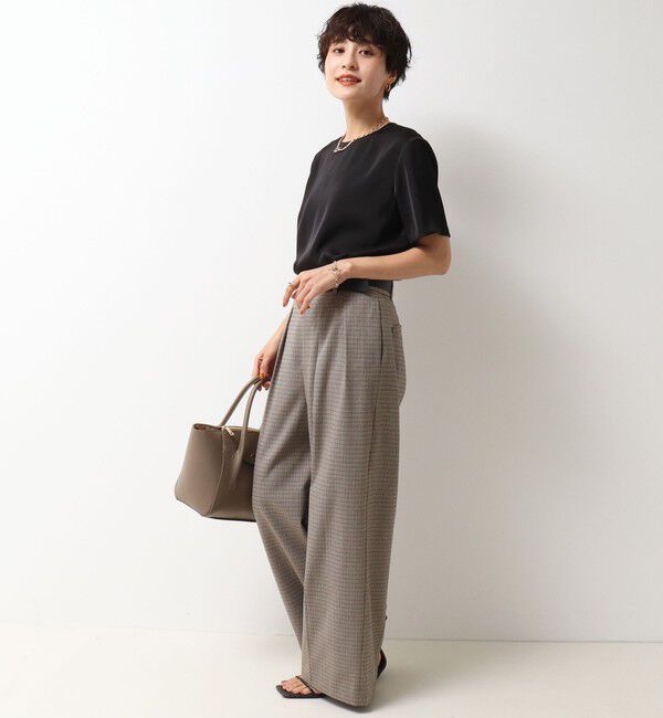 NOLLEY'S「《セットアップ対応》ストレッチツイルワイドパンツ」|その他|