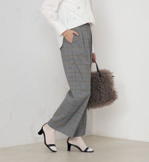 NOLLEY'S「《セットアップ対応》ストレッチツイルワイドパンツ」|その他|