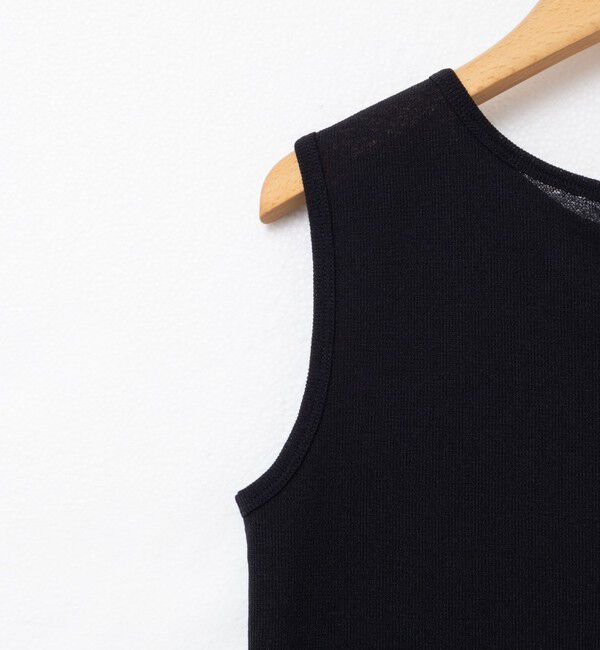 NOLLEY'S「《アンサンブル対応》シアーワッフルヘンリーノースリーブ2WAYプルオーバーカットソー」|Tシャツ・カットソー|