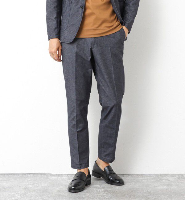 NOLLEY'S goodman「《ビジカジ/セットアップ対応》【ALBINI】《吸水速乾》綾ジャージーイージーPT 25AW」|チノ|ネイビー