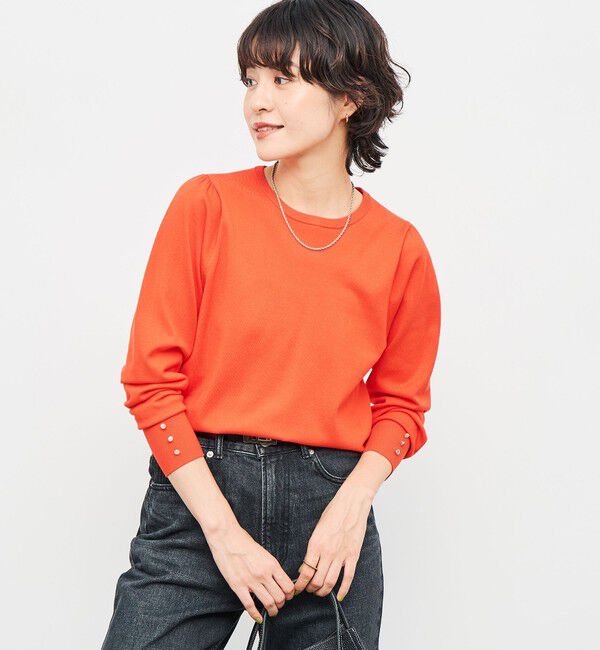 NOLLEY'S「プリーツ衿取り外しプルオーバーニット」|ニット・セーター|