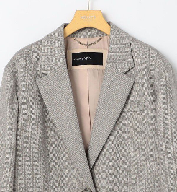 NOLLEY'S sophi「シルクネップツイードオーバージャケット」|テーラードジャケット|