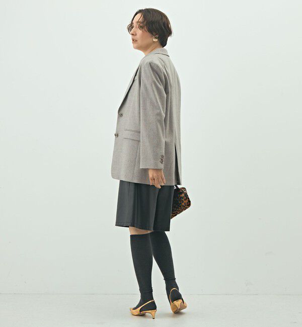 NOLLEY'S sophi「シルクネップツイードオーバージャケット」|テーラードジャケット|