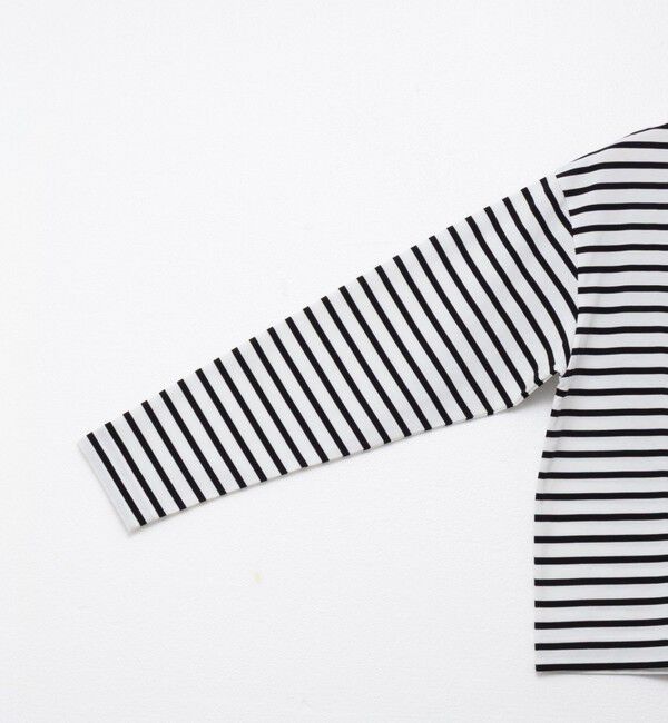 NOLLEY'S「nolnolウォッシャブルMVSシルケットボーダーT」|Tシャツ・カットソー|