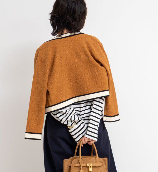 NOLLEY'S「nolnolウォッシャブルMVSシルケットボーダーT」|Tシャツ・カットソー|