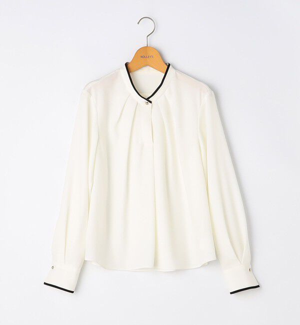 NOLLEY'S「ウォッシャブルストレッチジョーゼットボウタイ風ブラウス」|シャツ・ブラウス|