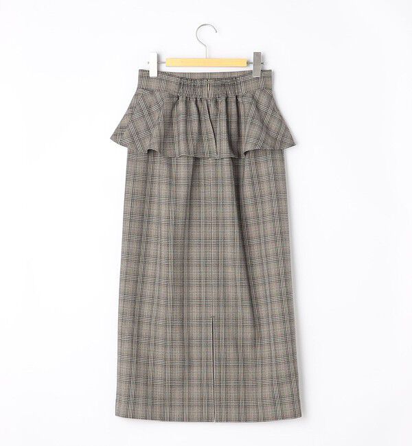 NOLLEY'S「ウォッシャブルペプラムタイトミディスカート」|タイト|