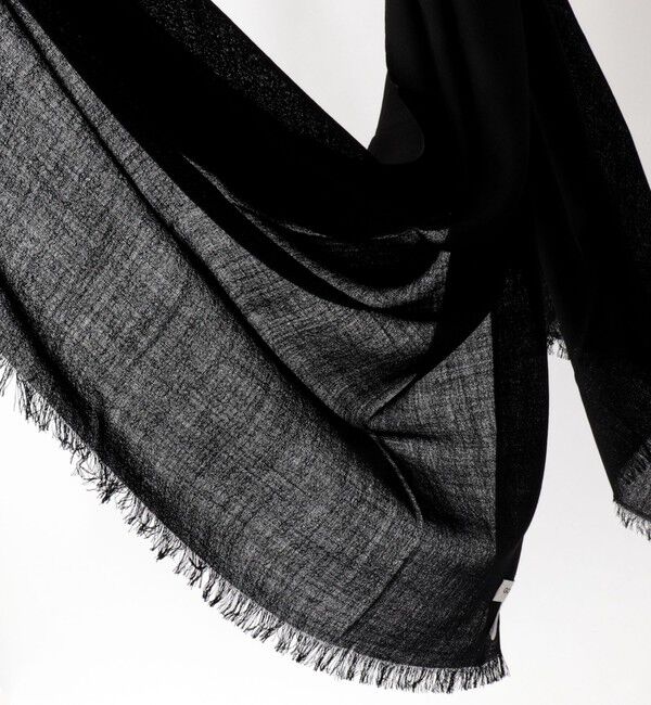 NOLLEY'S goodman「梳毛ウールマフラー100」|ストール|ブラック